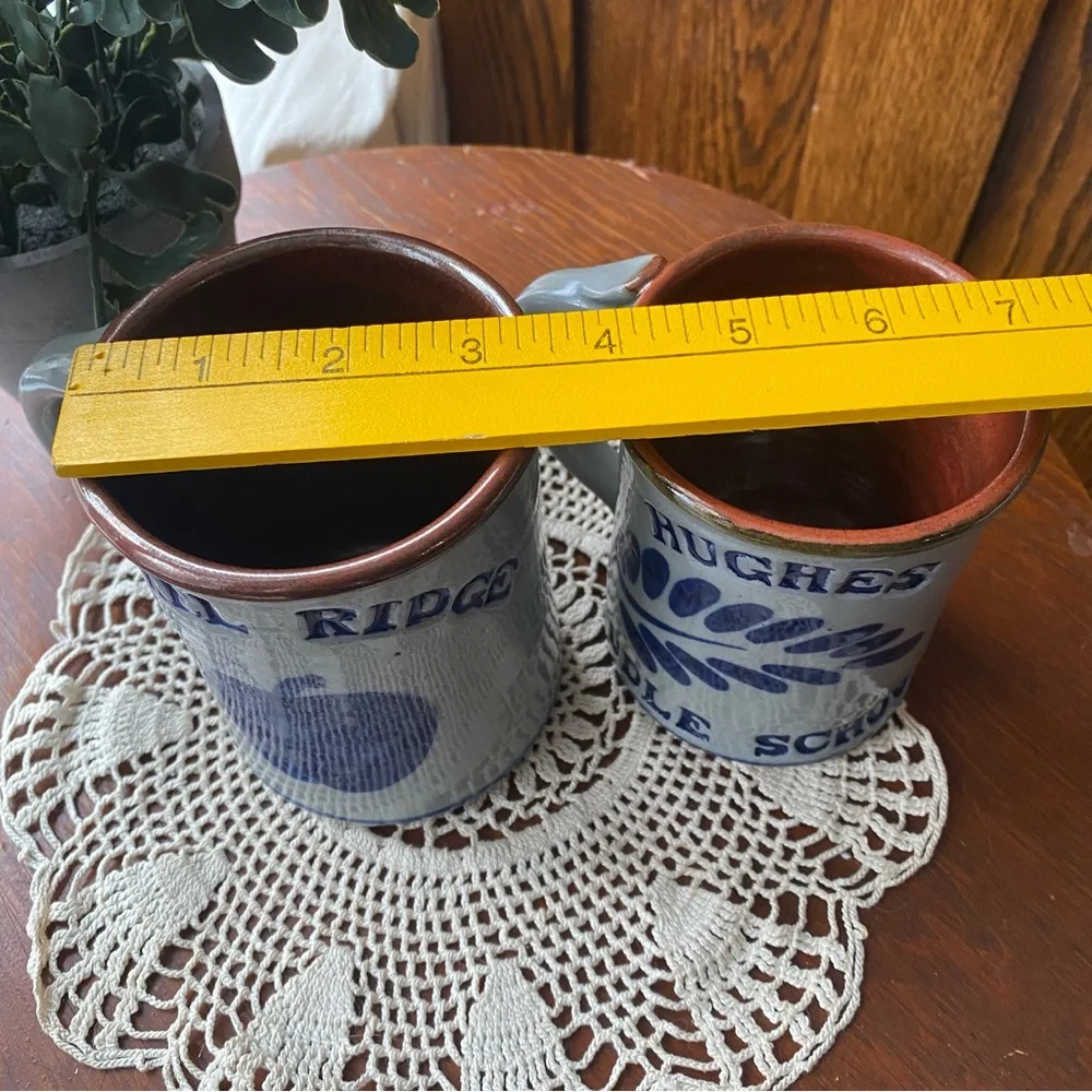 Blue and White Ceramic Mugs